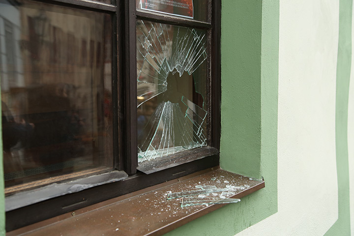 A2B Glass are able to board up broken windows while they are being repaired in Herne Hill.